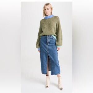 ROLLA'S Blue Denim Midi Skirt - Chicago Skirt
